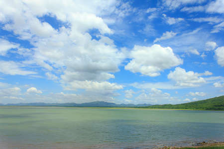 Veiw of Lam ta kong Lake, Thailandの写真素材