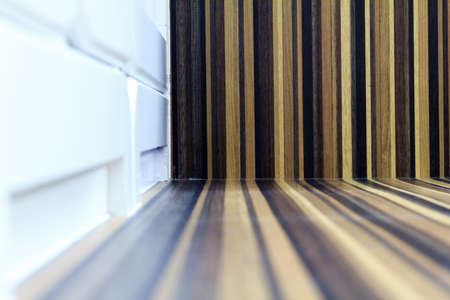 The wall and floor siding  wood backgroundの写真素材