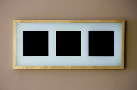 The Blank picture frame on the wallの写真素材