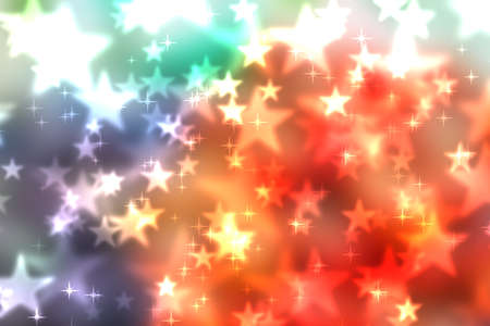 Colorful abstract of heart bokeh bright backgroundの写真素材