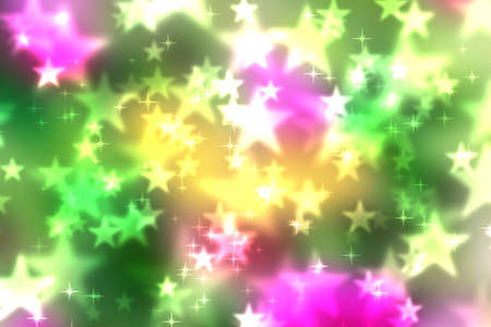 Colorful abstract of heart bokeh bright backgroundの写真素材