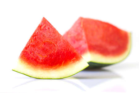 Slices of watermelonの写真素材