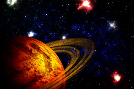 Planet Deep in Space, galaxy and universeの写真素材