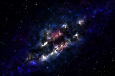 Milkyway Galaxy in deep space, Generate bitmap Pictureの写真素材