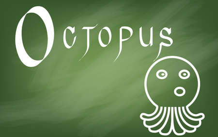 Illustration of alphabet , The alphabet Instruction mediaのイラスト素材