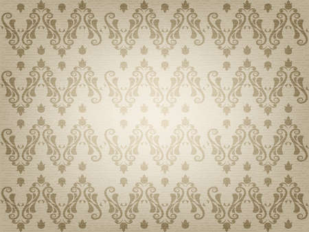 The vintage ornamental old paper background, illustrationの写真素材