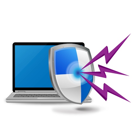 notebook security のイラスト素材