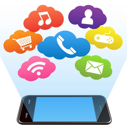 Handphone iconのイラスト素材