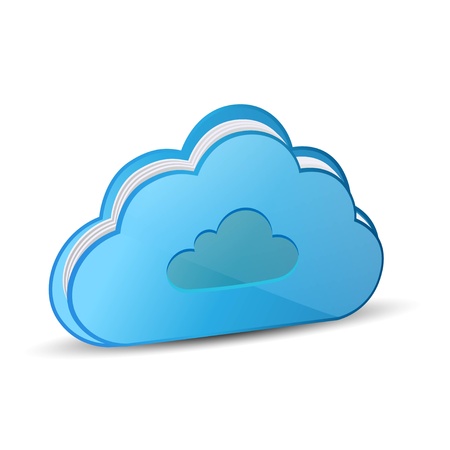 Cloud vectorのイラスト素材