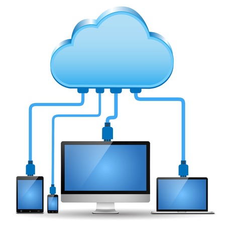 Electronic device connected to cloud computing