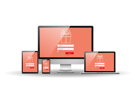 Internet shopping siteのイラスト素材
