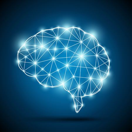 Brain of an artificial intelligenceのイラスト素材