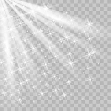 Vector spotlight with glitter lightsのイラスト素材