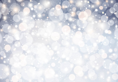 Christmas background with bokeh  glitter lights in the airのイラスト素材