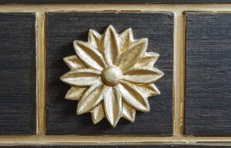 Art pattern on the door of wardrobeの写真素材