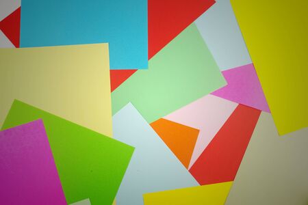 Colorful paper overlap  as geometric patterns - art background