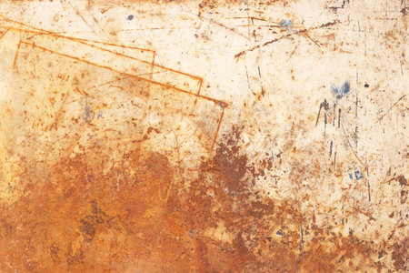 Old steel - Rough blank old grunge metal surface as old aging texture background with scratch and many rust.の写真素材