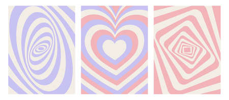 Set with geometric backgrounds. Vector illustration of abstract backgrounds with geometric shapes...