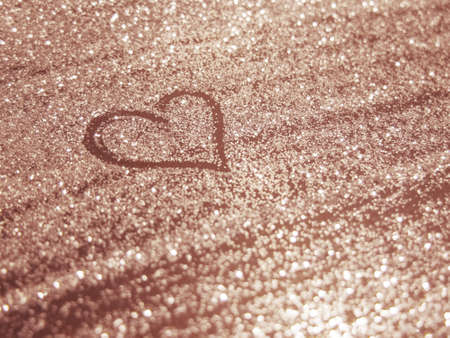 Heart bokeh background. Valentines day texture.の写真素材