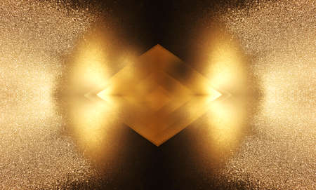 Abstract of gold bokeh light background.の写真素材
