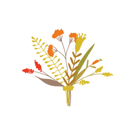 Cute and elegant vector floral bouquetのイラスト素材