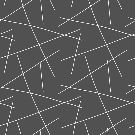 Vector hand drawn abstract seamless pattern. Minimal repeating background. Hipster minimalistic seamless pattern. Line, stripe pattern.のイラスト素材