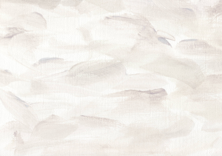 Elegant and soft abstract artistic background. Expressive hand painted backdrop with delicate pastel desaturated colors. Stylish feminine light winter neutral art background. Watercolor abstraction.の写真素材