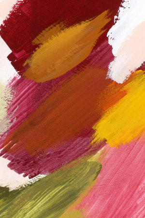 Hand Painted Colorful Watercolor Backgroundの写真素材