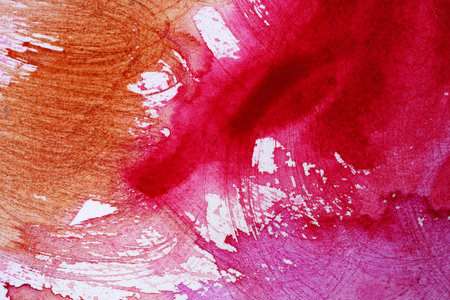 Abstract Watercolor Pink Hand Painted Backgroundの写真素材