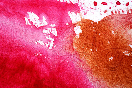 Abstract Watercolor Pink Hand Painted Backgroundの写真素材