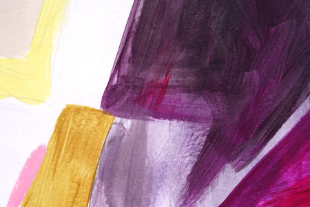 Modern Hand Painted Abstract Art Paintingの写真素材