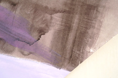 Modern Hand Painted Abstract Art Paintingの写真素材