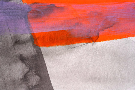 Modern Hand Painted Abstract Art Paintingの写真素材