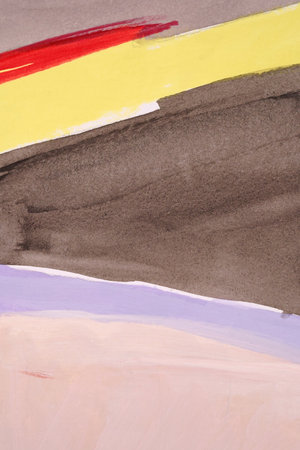 Modern Hand Painted Abstract Art Paintingの写真素材