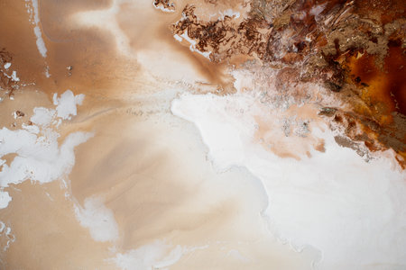 Hand Painted Abstract Texture Paintingの写真素材