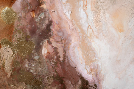 Hand Painted Abstract Texture Paintingの写真素材