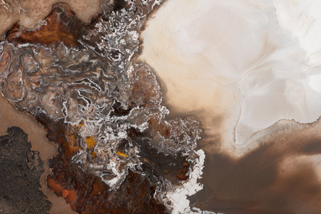 Hand Painted Abstract Texture Paintingの写真素材