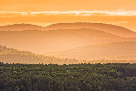 Adirondacks Mountains from Lake Champlainの写真素材