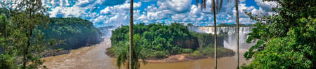 Argentina panoramic view of Iguazu falls