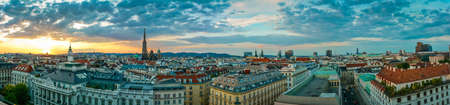 Panoramic view of Viennaのeditorial素材