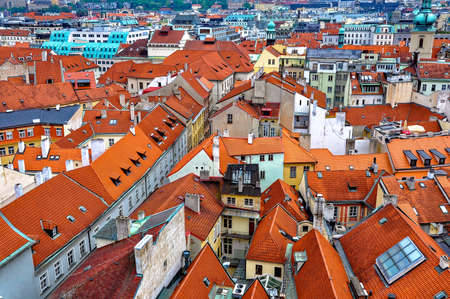 Roofs city of Pragueのeditorial素材