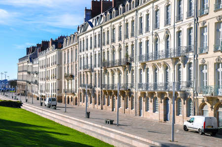 Old buildings in Nantes Franceの写真素材