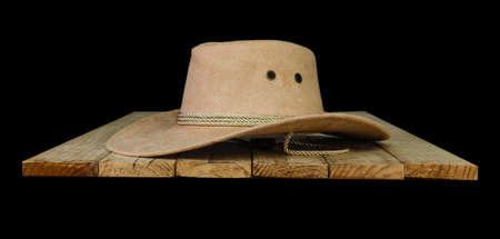 hat cowboy black background.の写真素材