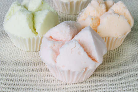 Thai dessert,Cotton wool cake.