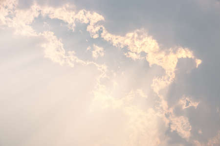 blue sky sun light.の写真素材