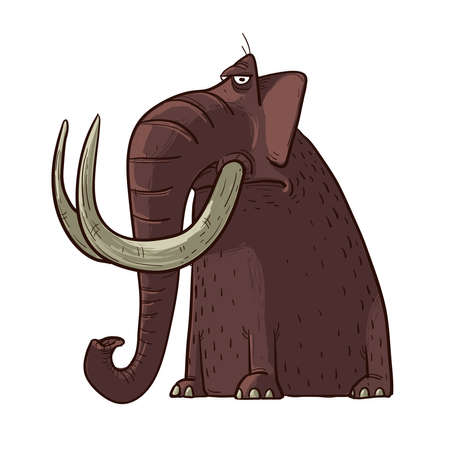 Cartoon Mammothのイラスト素材