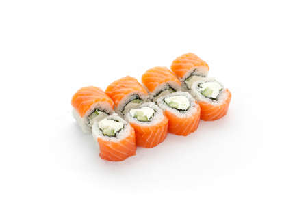 Philadelphia beaters fish rice cheese cucumber redの写真素材