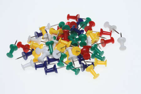 colorful pushpins or pushneedles