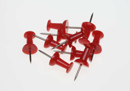 colorful pushpins or pushneedlesの写真素材