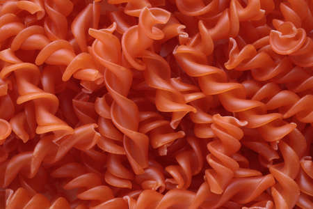 Noodles made from the flour of red lentilsの写真素材